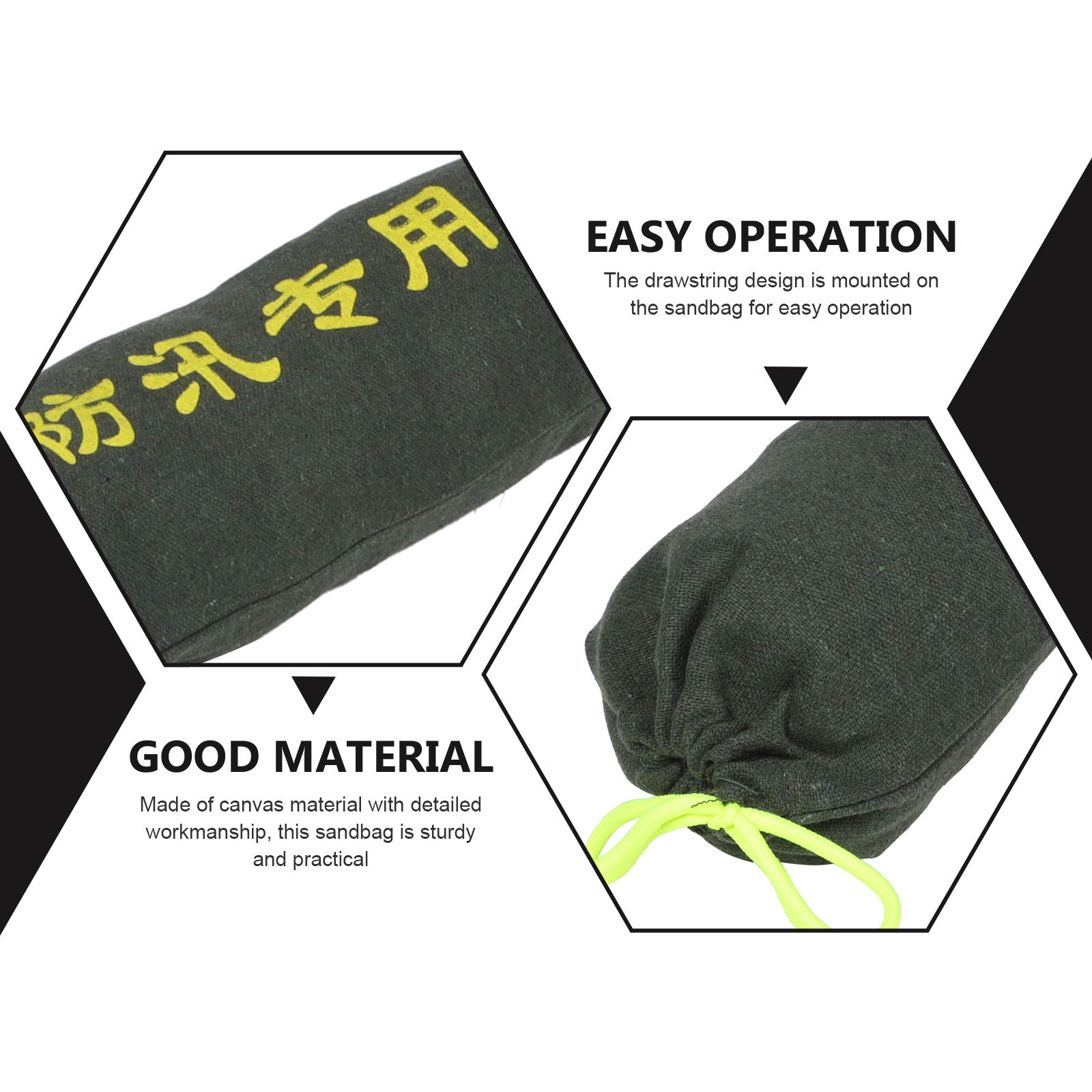 2Pcs Thickened Canvas Sandbags - đánh giá và giá Flood Barrier Bag