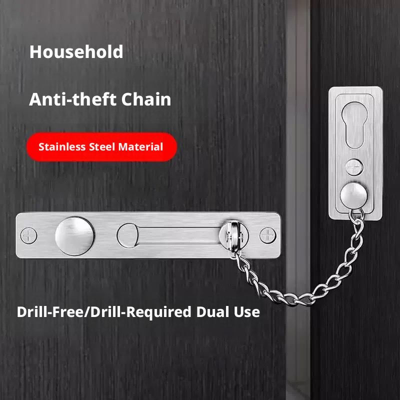 Heavy-Duty Polished Press Latc - đánh giá và giá Security Chain Door