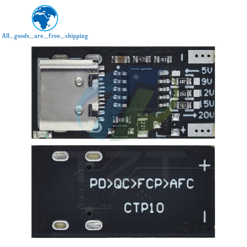 TZT Type-C PD2.0 PD3.0 9V 12V  - đánh giá và giá Co Detector Plug