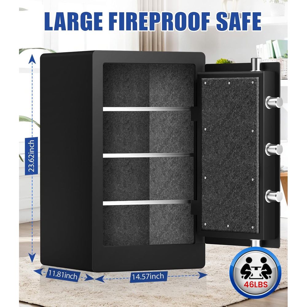 Large Biometric Safe with 35 M - đánh giá và giá Fire Safe Document