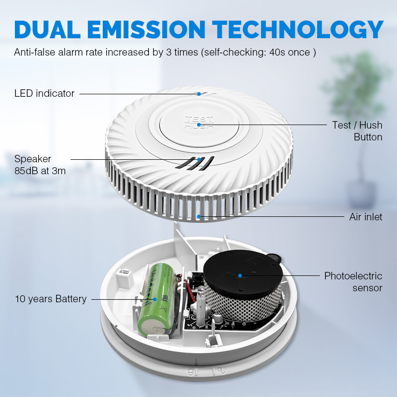 10 Years Battery Powered Hotel - đánh giá và giá Smoke Detector Interconnected
