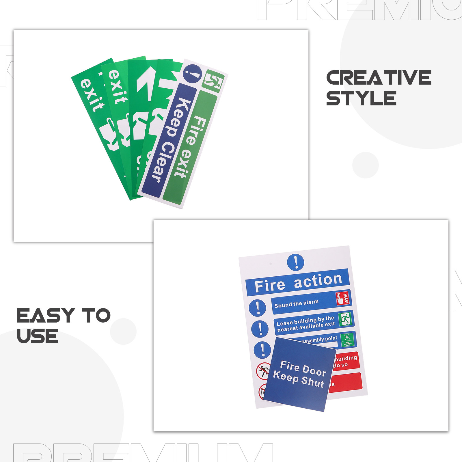 21Pcs Fire Exit Sign Set Emerg - đánh giá và giá Emergency Exit Sign