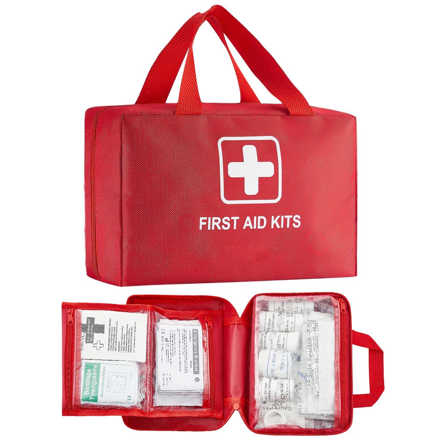 First Aid Kit, 500 Pieces, 600 - đánh giá và giá First Aid Bag Kit