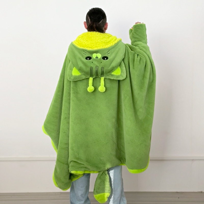 Cartoon Cute Alien Cat Hooded  - đánh giá và giá Fire Blanket Kitchen