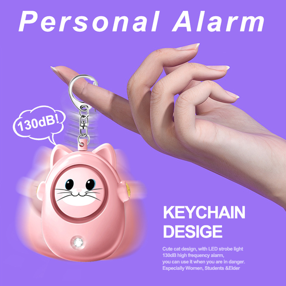 H8 2024 New Cute Cat Personal  - đánh giá và giá Personal Alarm Keychain
