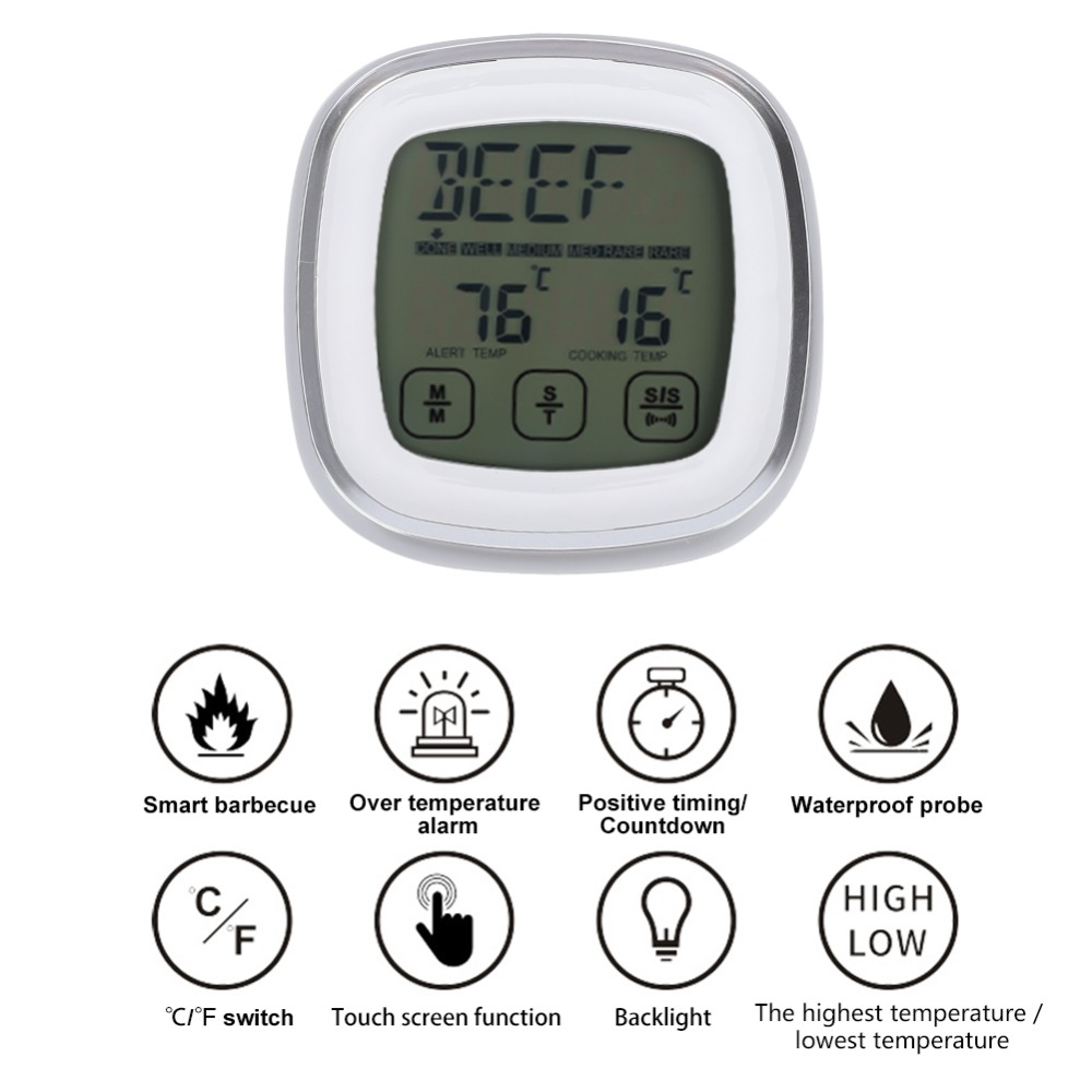 Touch Screen Digital Meat Ther - đánh giá và giá Pool Alarm Float