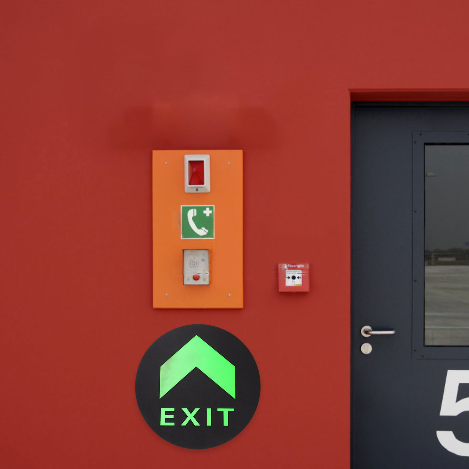 5Pcs Glow in Dark Exit Safety  - đánh giá và giá Emergency Exit Sign